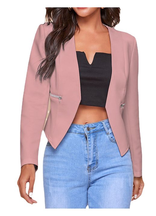 Елегантно Дамско Сако - Официални и Ежедневни - Най-Доброто от Мода 2025 Година Късо дамско сако