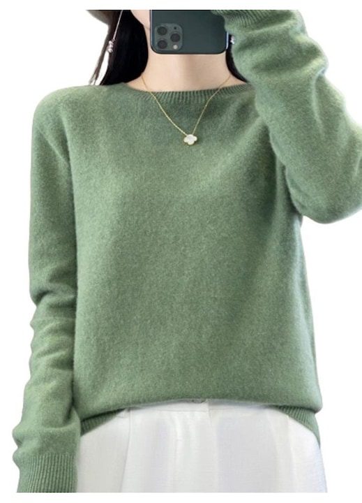 Елегантни Дамски Блузи И Пуловери През 2025 Дамски пуловер QingHe Cashmere