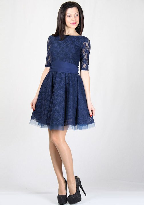 Топ 30 - Стилни Дамски Рокли 2025 Рокля с къс ръкав Rumena 30965