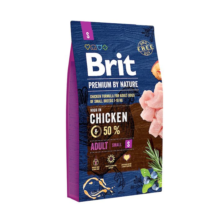 Суха храна за кучета Brit Premium, Adult S, 8 кг