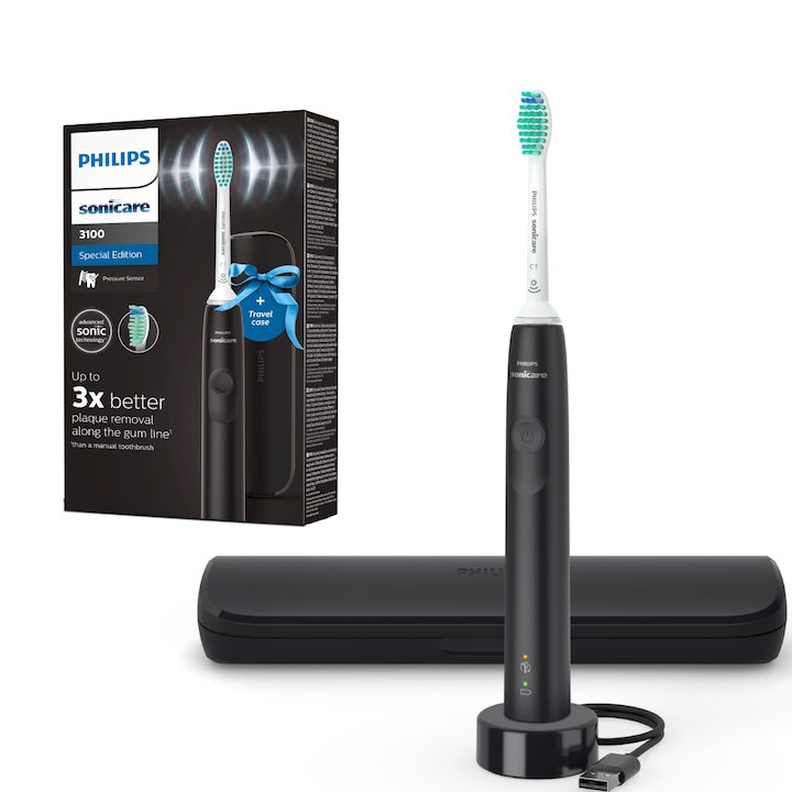 Детайлен Преглед на Ел. четка за зъби Philips Sonicare Seria 3100 HX3673/1 Детайлен Преглед на Ел. четка за зъби Philips Sonicare Seria 3100 HX3673/1