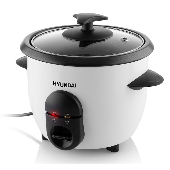 Електрическа оризоварка Hyundai, 0.6 л, незалепващо покритие, пълен комплект