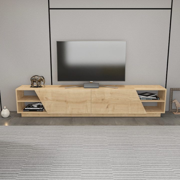 ТВ скрин Родос, 240х47,4х37,1 см, Дъб