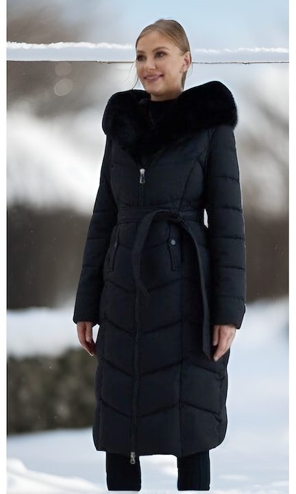 Топ 40 Най-Харесваните Дамски Якета Зима 2025-2026 Дълго дамско яке в черно