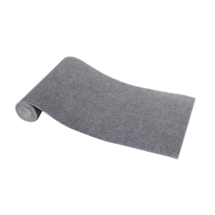 Мокетни Килими - Как да Изберем Правилния? Килими Fokelyi, самозалепващи се мокетни плочки, 40x200cm, противоплъзгащи, сиви