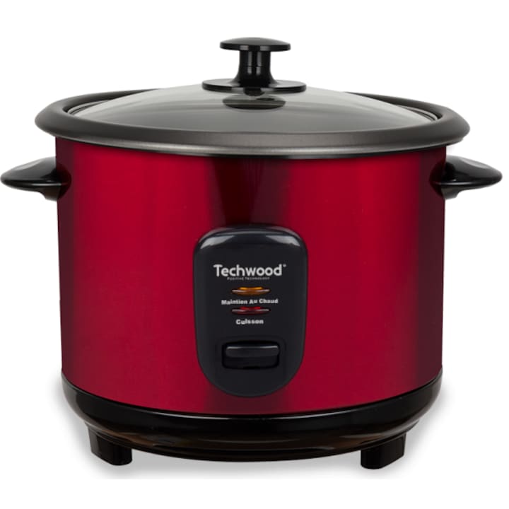 Оризоварка Techwood TCR-1815, неръждаема стомана, 1.8L. 700W, готини дръжки