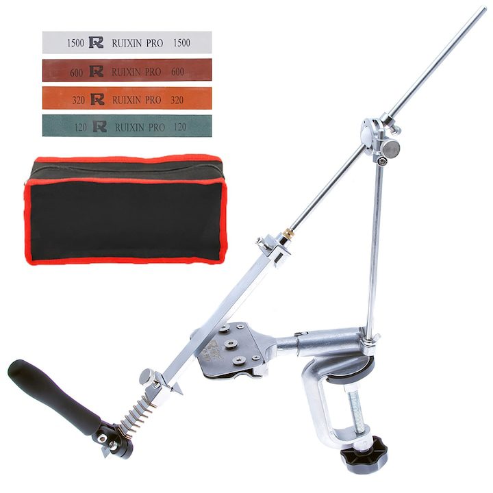 Точило за Ножове - Топ 10 Най-Добрите Професионална система за заточване на ножове с регулируем ъгъл с включени 4 камъка