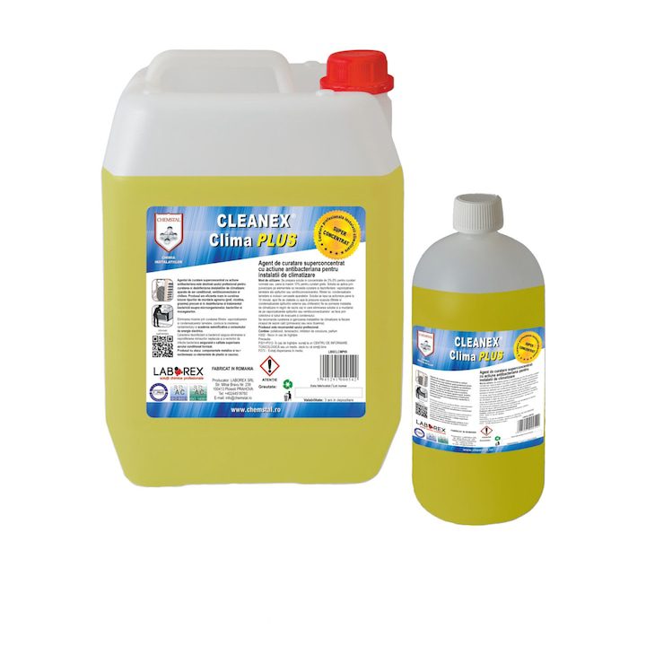 Супер концентриран почистващ препарат с антибактериално действие за климатични инсталации Chemstal CLEANEX CLIMA PLUS, 5 кг