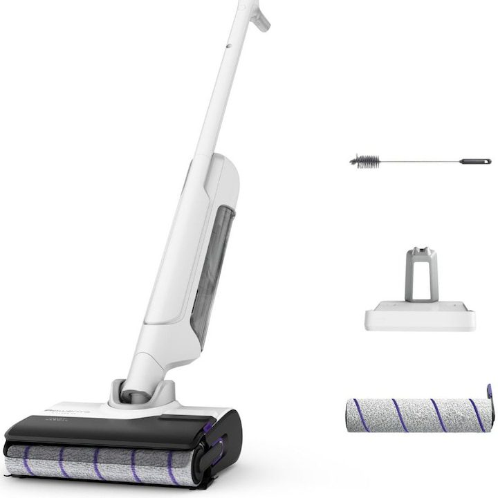 Rowenta Прахосмукачки: Най-Добрите Модели За Всяка Нужда — Роботи, Вертикални И Парочистачки Вертикална прахосмукачка с измиване Rowenta X-Clean 10 GZ7540WO