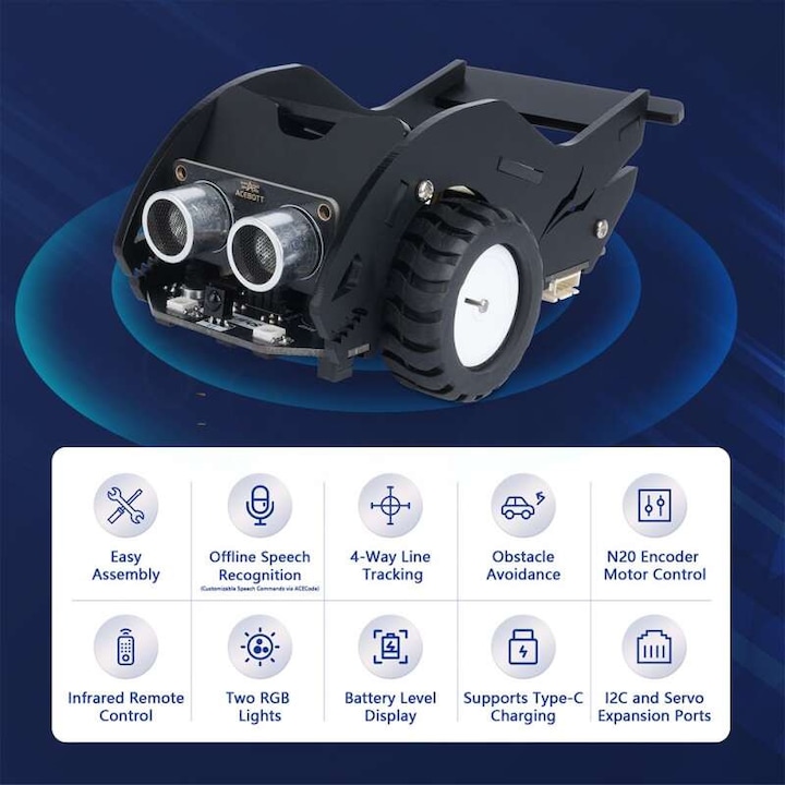 Роботи за Програмиране за Деца - Развиване на Умения по Роботика Образователен комплект TeTea SharkBot