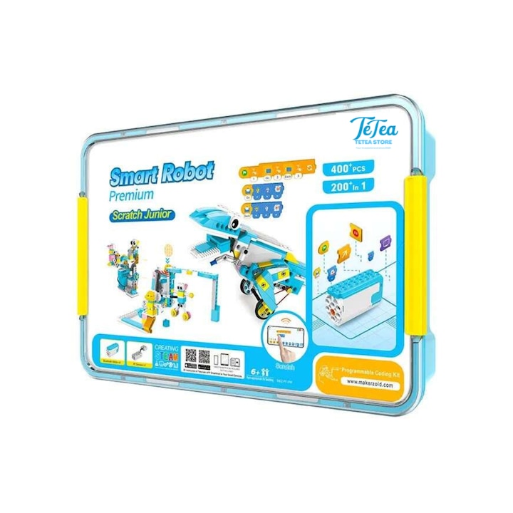 Роботи за Програмиране за Деца - Развиване на Умения по Роботика Образователна играчка Tetea
