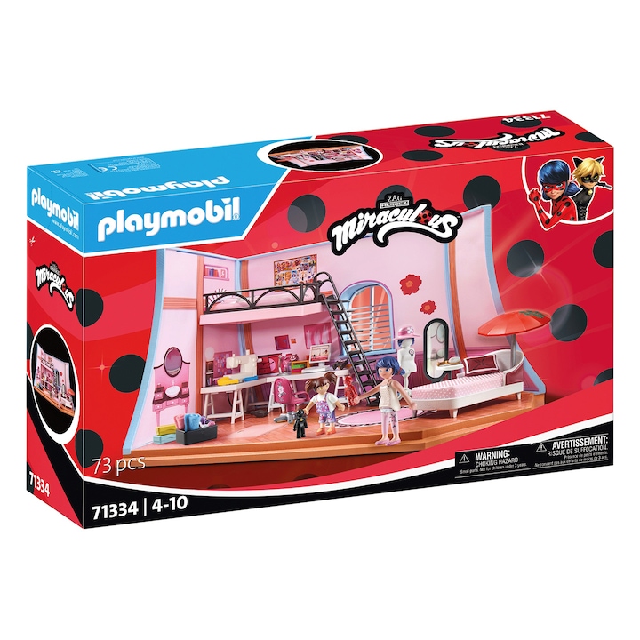 Калинката и Черния Котарак Играчки Фигурка Playmobil Miraculous - Мансардата на Маринет - eMAG.bg