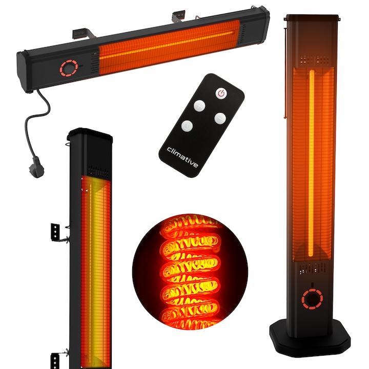 Отопление за Тераса - Кое е Най-Подходящото? Класация Инфрачервен радиатор Climative TOR 2000W