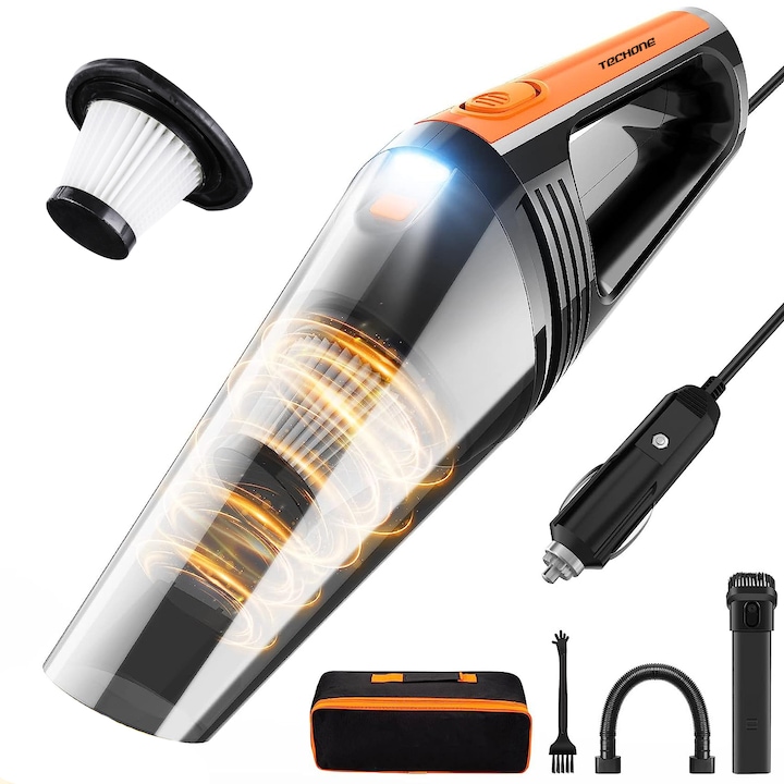 Преносима прахосмукачка за кола Techone® Vaccu Pro, 8000 Pa, 100 W - Анализ и Мнения Преносима прахосмукачка за кола Techone® Vaccu Pro