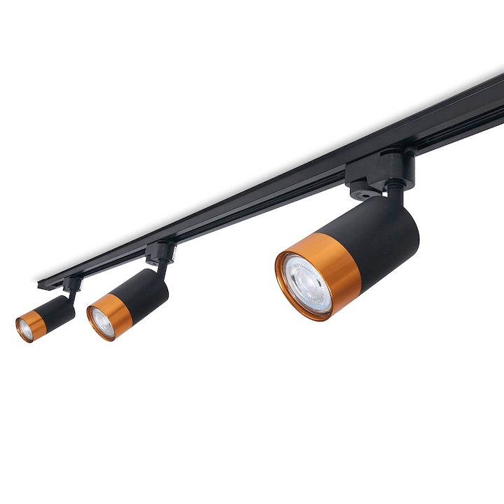 Комплекти Магнитни Релсови Лампи - Как да Изберем Правилните? Steka Klemens комплект LED релсова лампа GU10 x3 + шина 1