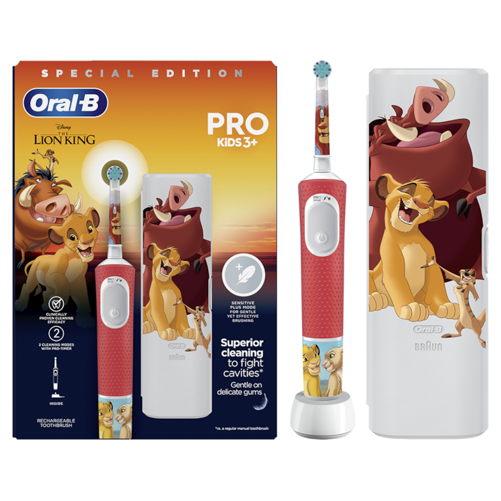 Детска електрическа четка за зъби Oral-B Pro Kids Lion King 80775003