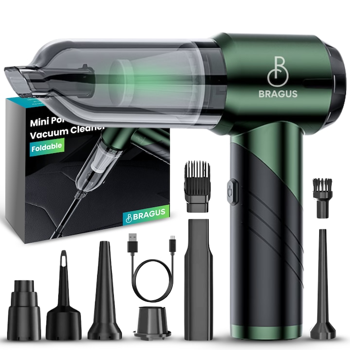 Прахосмукачка за Кола - Топ 20 Най-Добрите за 2025-2026 Година Мини сгъваема прахосмукачка BRAGUS®