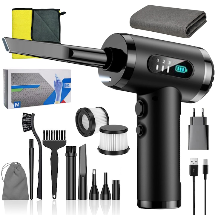 Преносима прахосмукачка за кола GABOS™ Преносима прахосмукачка и въздуходува