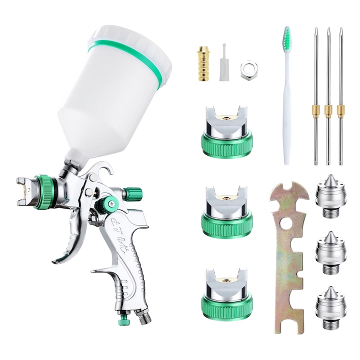 Пистолет за Боядисване: Най-Високо Оценяваните - Класация Комплект пистолети за боядисване Zggzerg HVLP
