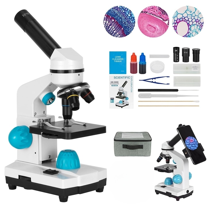 Топ 10 Най-Добрите Детски Микроскопи Микроскоп 40X-2000X за деца
