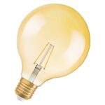 Крушка LED Osram Vintage 1906 FIL GLOBE125 E27 - Ревю Крушка LED Osram Vintage 1906 FIL GLOBE125 E27 – Ревю