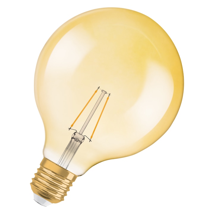Крушка LED Osram Vintage 1906 FIL GLOBE125 E27 – Ревю