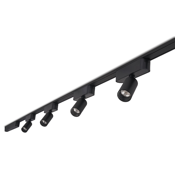 Комплекти Магнитни Релсови Лампи - Как да Изберем Правилните? Комплект LED релсови лампи Luxo Spot 5W x4 + 2м релса + захранване