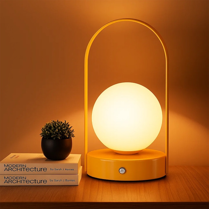 Най-Добрите Нощни Лампи | Класация Преносима нощна лампа Wuciray® - Външна акумулаторна водоустойчива безжична фенерна лампа 1200mAh с 3 нива на регулиране и метална дръжка за къмпинг