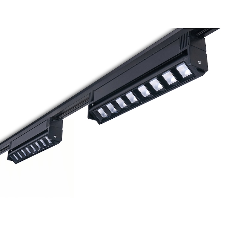 Комплекти Магнитни Релсови Лампи - Как да Изберем Правилните? Steka Linda комплект LED релсова лампа x2 + релсов проводник 1