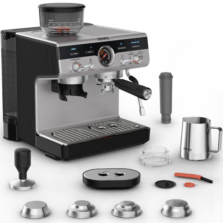 Еспресо машина Krups Precision XP801T10 с мелачка