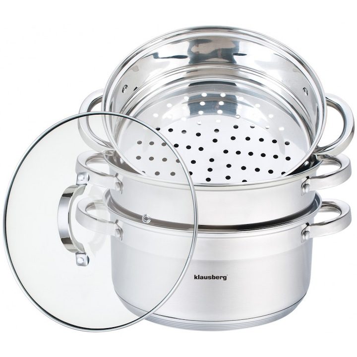 Оценяваме Качествени Тенджери от Неръждаема Стомана Тенджера за готвене на пара Klausberg