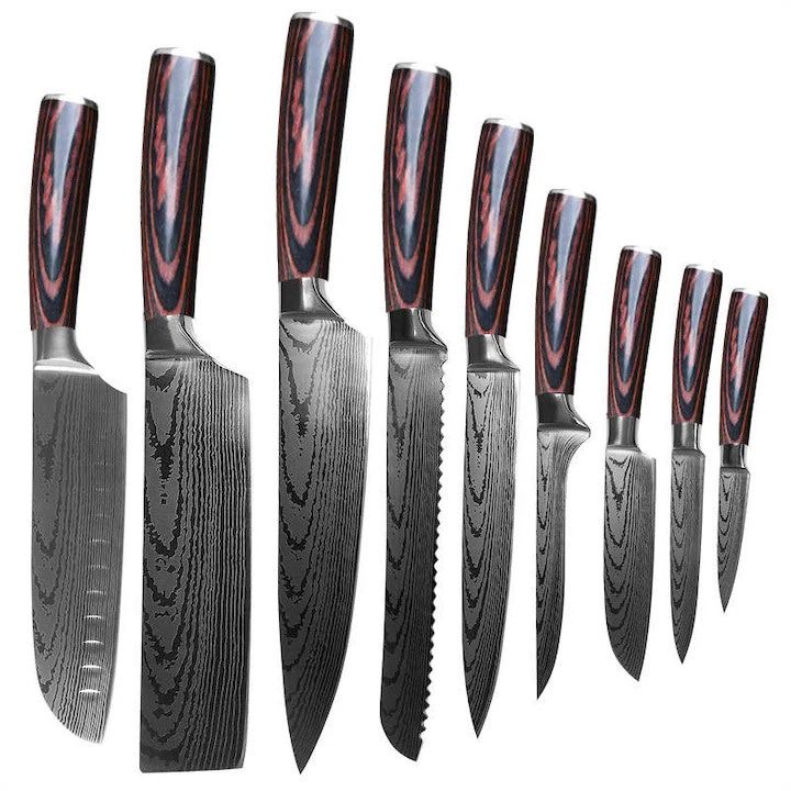 Оригинални Ножове Японска Стомана - Топ 15 Най-Добрите Професионален комплект кухненски ножове