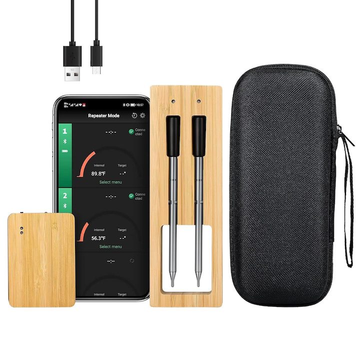 Най-Качествените Термометри за Храна (Базирано на Оценки от Потребители) Безжичен термометър за месо Wacorresi