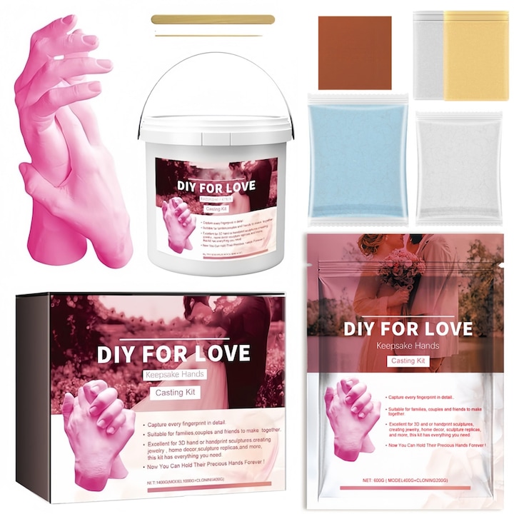 Най-Добри Комплекти за Отливки на Ръце (3D Гипсова Форма) - Класация Комплект за отливане на ръце 3D Семейство