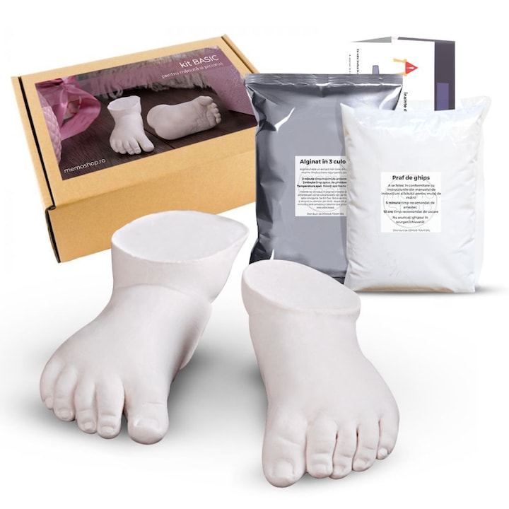 Най-Добри Комплекти за Отливки на Ръце (3D Гипсова Форма) - Класация Комплект за отливка на ръчичка и краче Basic