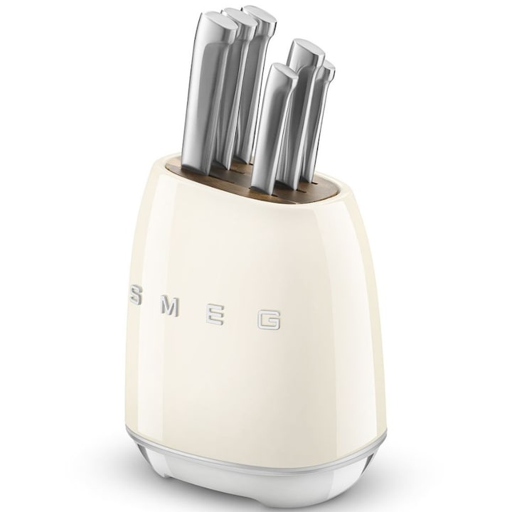 Сравняваме Най-Добрите Комплекти Кухненски Ножове за 2026 Година Комплект кухненски ножове Smeg KBSF02CR