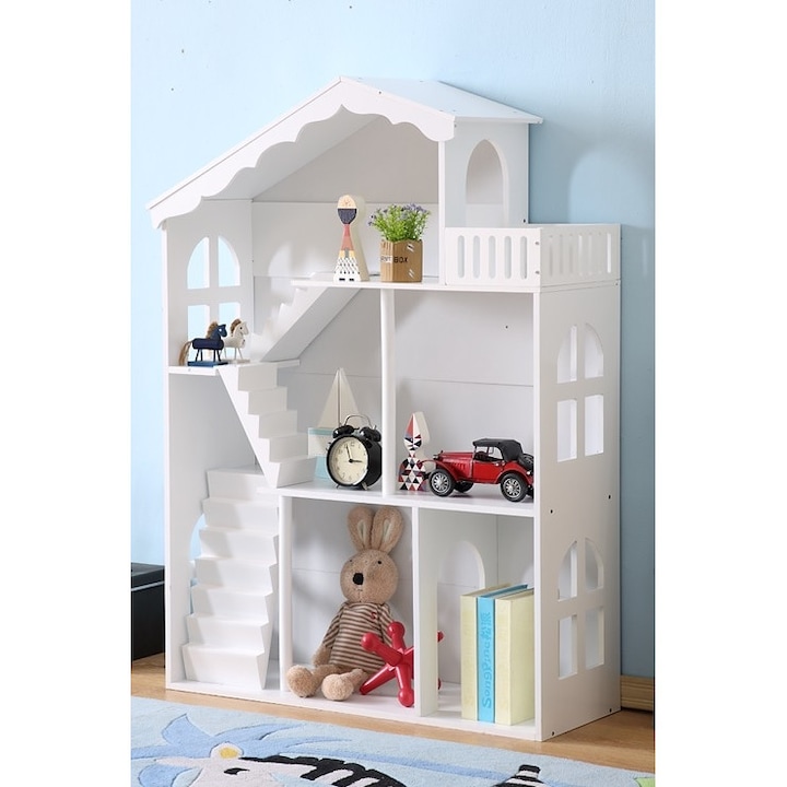 Детски Библиотеки и Етажерки за Книги Детска библиотека и кутия за играчки 2 в 1