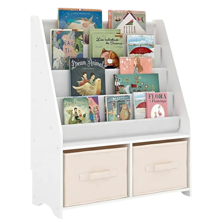 Детски Библиотеки и Етажерки за Книги Детски Органайзер 2 в 1 GINGER HOME