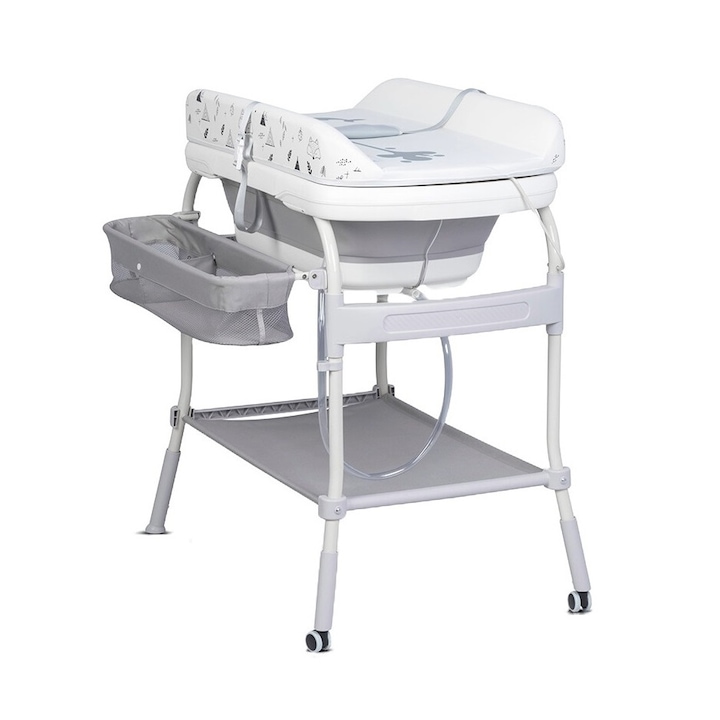 Комплект за баня 2в1 с маса за повиване и вана Colibro Flip