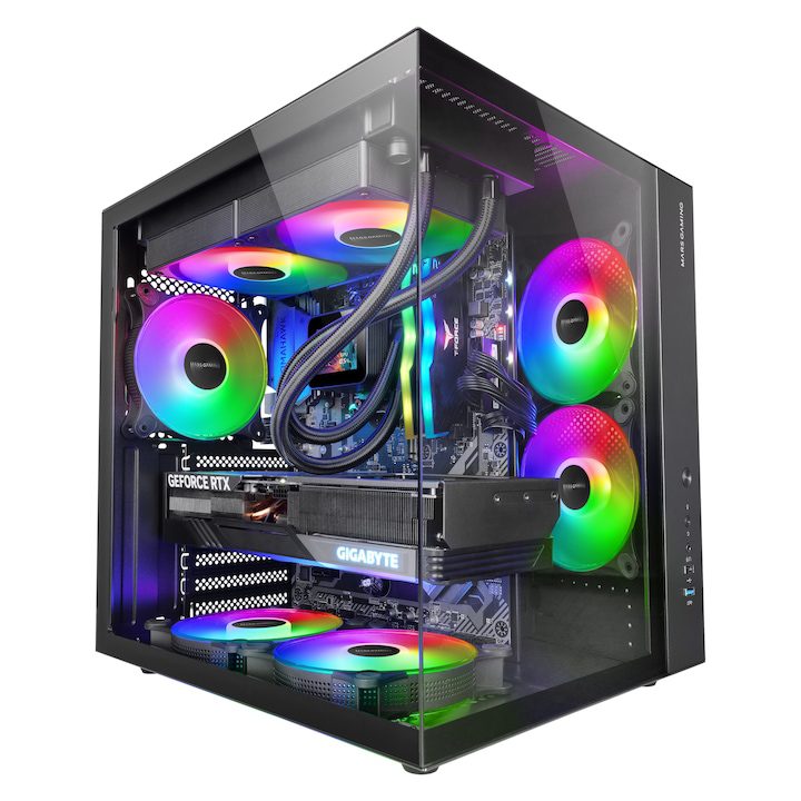 Настолен компютър за игри GRT RGB FAN с процесор AMD Ryzen 7 9700X до 5.5Ghz