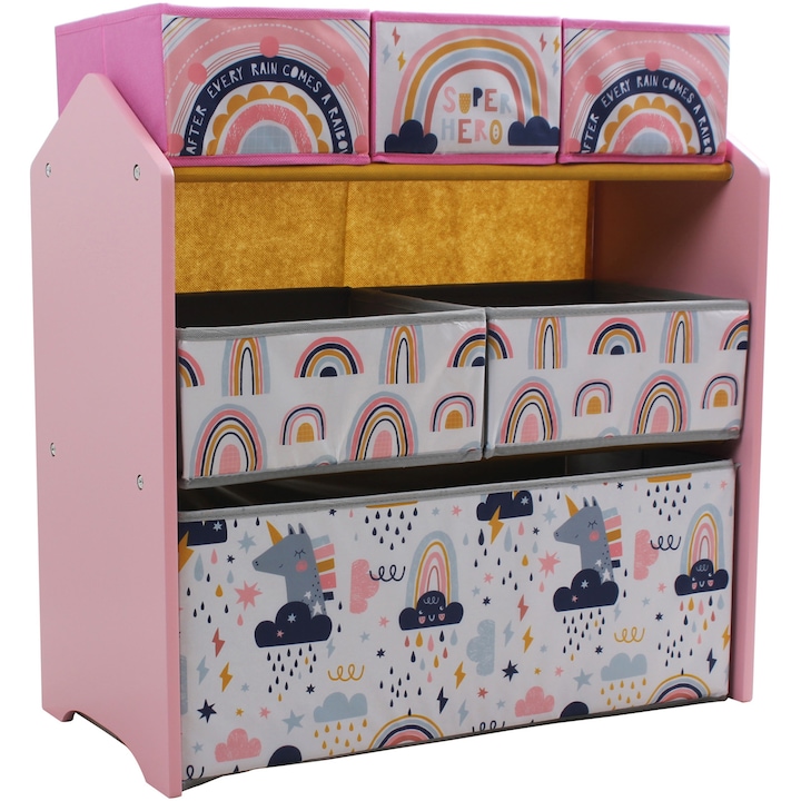 Шкафове за Съхранение на Играчки - Класация Най-Добрите Шкаф за съхранение на играчки Super girl U-Grow UMDU04-GRL