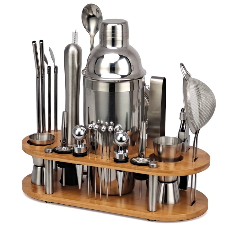 Топ 10 Комплекти с Шейкъри за Приготвяне на Коктейли за 2026 Година Комплект миксер за коктейли от 23 части