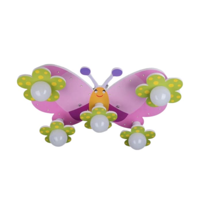 10 Щури Полилеи за Детска Стая Детски полилей ET ELTRON Пеперуда MD8019-5 LED+GRB