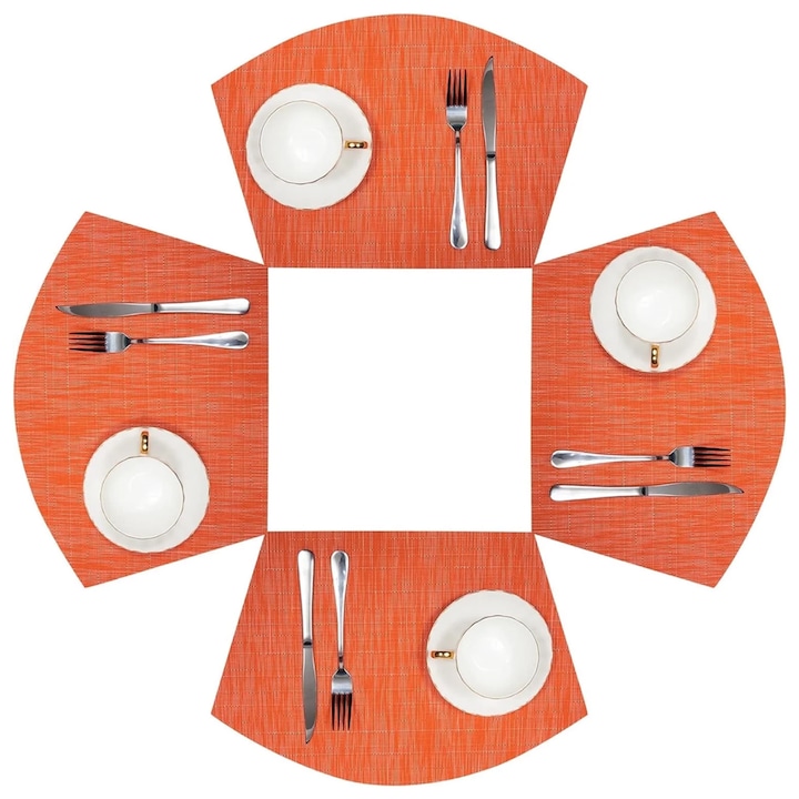 Стилни и Ефектни Комплекти Подложки за Хранене Комплект от 4 PVC салфетки