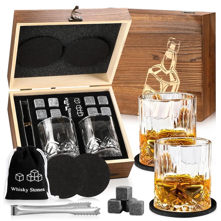 Красиви Чаши за Уиски – Нашите Предложения Комплект 2 чаши/аксесоари за уиски