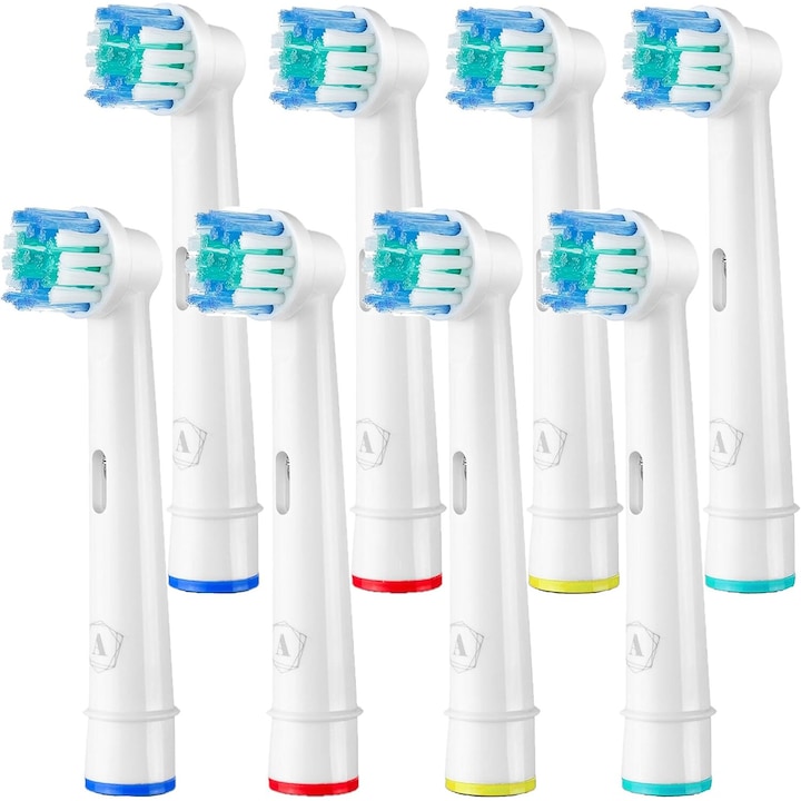 Четки за зъби с много резервни глави и аксесоари - Класация Комплект от 8 глави за електрически четки за зъби