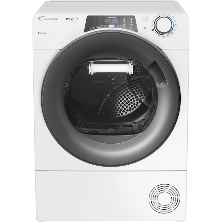 Candy сушилни: най-добрите модели с термопомпа, Wi‑Fi, Easy Case и Kilo Detector — избор за 7–10 кг Сушилня Candy Rapido Pro RPE H8A2TRE-S