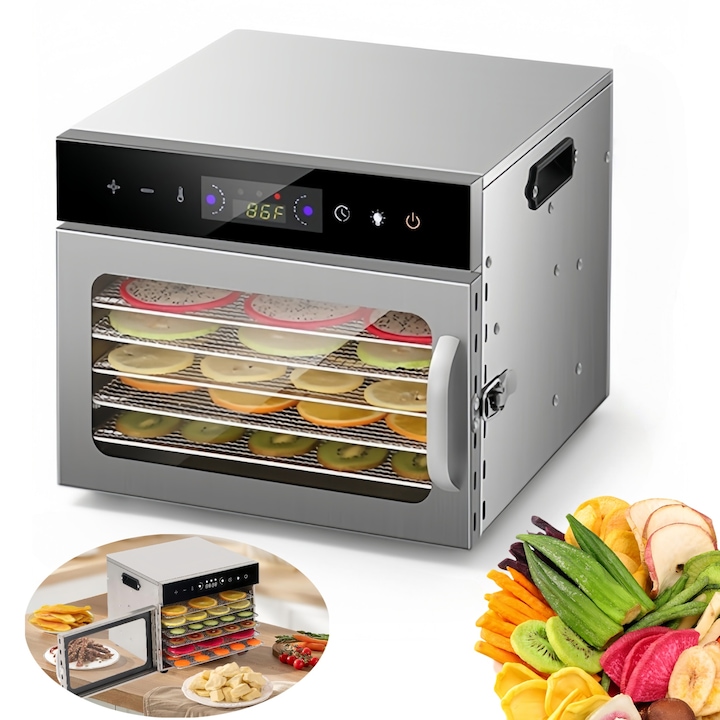 Дехидратор за храна JFYU с 6 тави с фина решетка