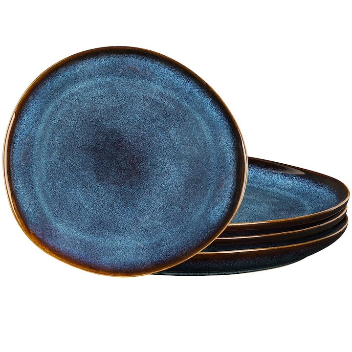 15 Красиви Комплекта Чинии – Класация Комплект от 4 глазирани керамични чинии