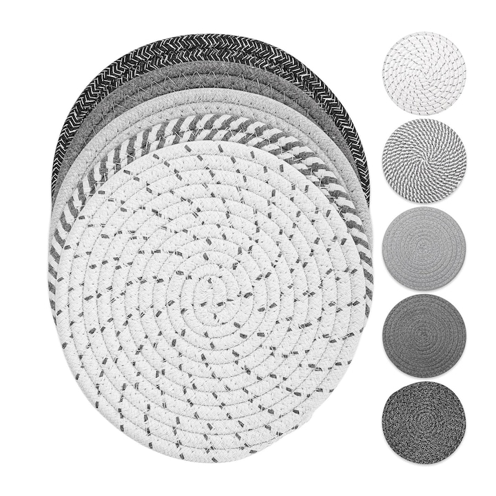 Стилни и Ефектни Комплекти Подложки за Хранене Държач за тенджера